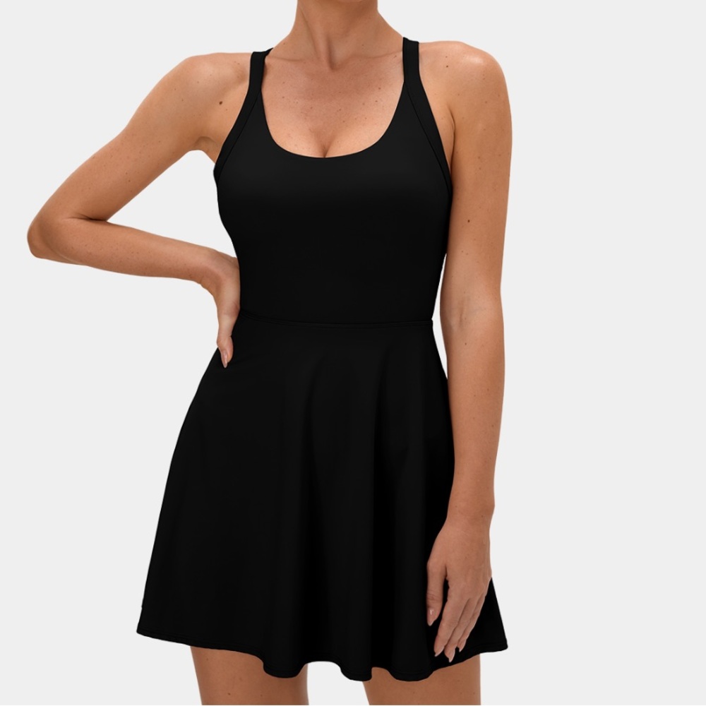 Black HALARA dress.